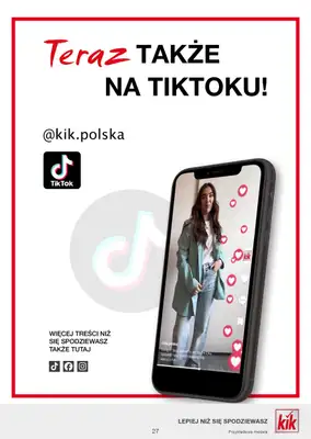 KiK - gazetka promocyjna Gazetka od poniedziałku 31.03 do niedzieli 06.04 - strona 27