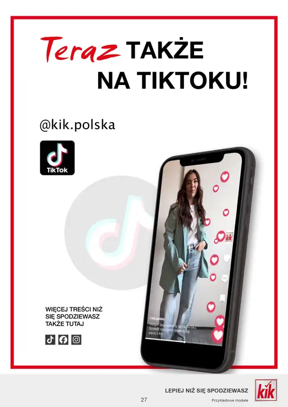 KiK - gazetka promocyjna Gazetka od poniedziałku 31.03 do niedzieli 06.04 - strona 27