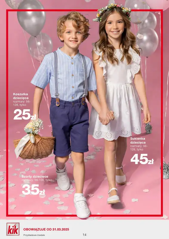 KiK - gazetka promocyjna Gazetka od poniedziałku 31.03 do niedzieli 06.04 - strona 14
