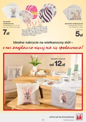 KiK - gazetka promocyjna Gazetka od poniedziałku 31.03 do niedzieli 06.04 - strona 23