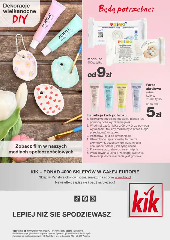 KiK - gazetka promocyjna Gazetka od poniedziałku 31.03 do niedzieli 06.04 - strona 29