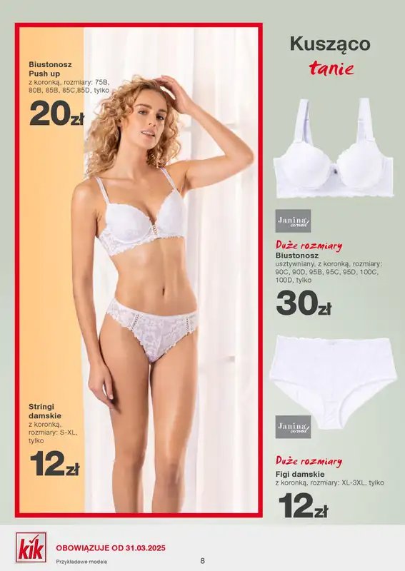 KiK - gazetka promocyjna Gazetka od poniedziałku 31.03 do niedzieli 06.04 - strona 8