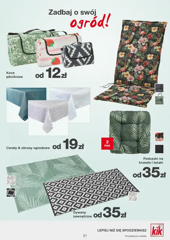 KiK - gazetka promocyjna Gazetka od poniedziałku 31.03 do niedzieli 06.04 - strona 21