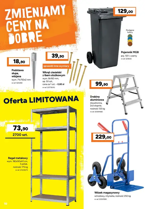 Bricoman - gazetka promocyjna Gazetka od poniedziałku 31.03 do niedzieli 20.04 - strona 10