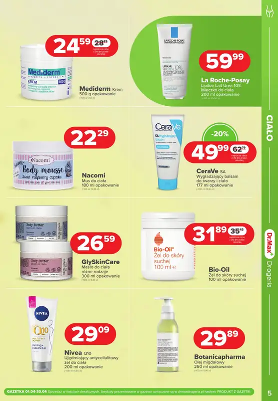 Dr.Max Drogeria - gazetka promocyjna Gazetka od wtorku 01.04 do środy 30.04 - strona 5