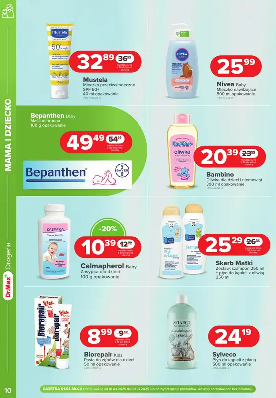 Dr.Max Drogeria - gazetka promocyjna Gazetka od wtorku 01.04 do środy 30.04 - strona 10