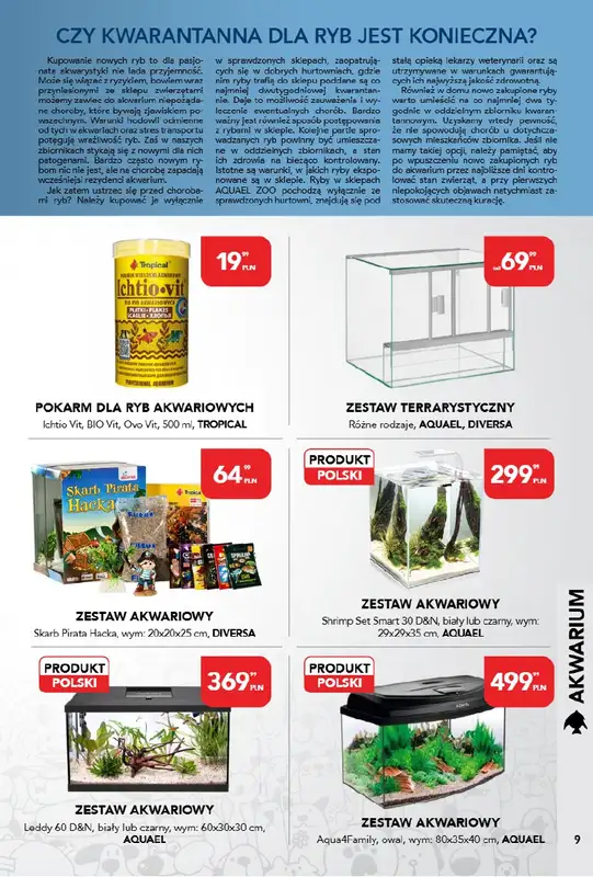 Aquael zoo - gazetka promocyjna Gazetka od środy 02.04 do środy 30.04 - strona 9