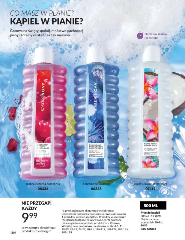 AVON - gazetka promocyjna Katalog Kwiecień 2025 od środy 02.04 do środy 30.04 - strona 184