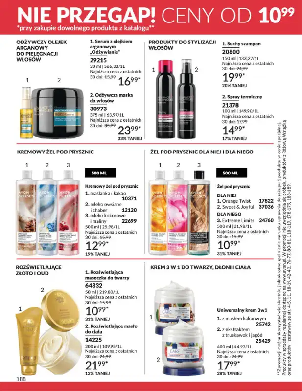 AVON - gazetka promocyjna Katalog Kwiecień 2025 od środy 02.04 do środy 30.04 - strona 188
