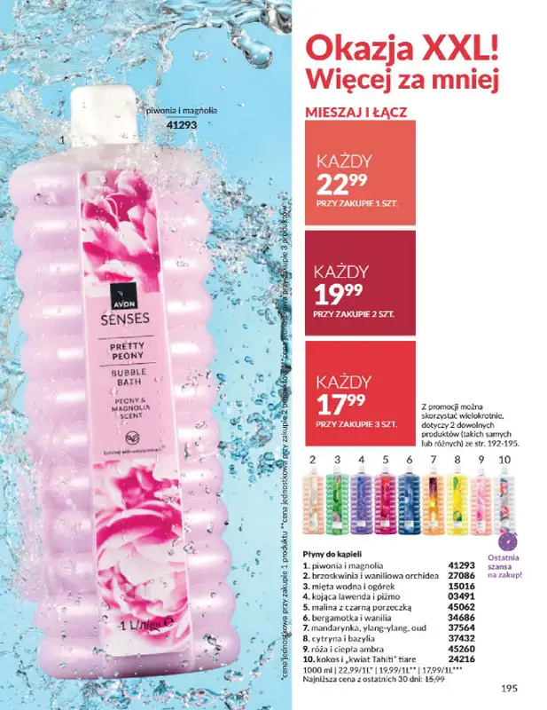 AVON - gazetka promocyjna Katalog Kwiecień 2025 od środy 02.04 do środy 30.04 - strona 195
