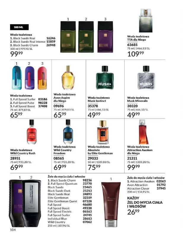 AVON - gazetka promocyjna Katalog Kwiecień 2025 od środy 02.04 do środy 30.04 - strona 104
