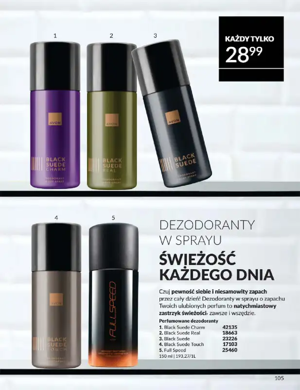 AVON - gazetka promocyjna Katalog Kwiecień 2025 od środy 02.04 do środy 30.04 - strona 105