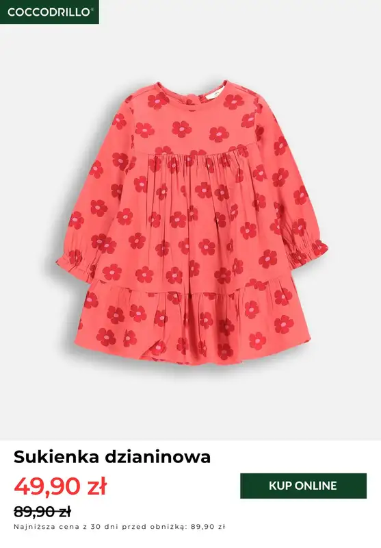 Coccodrillo - gazetka promocyjna Sukienki z wyprzedaży już od 39,90 zł od środy 02.04 do poniedziałku 14.04 - strona 5