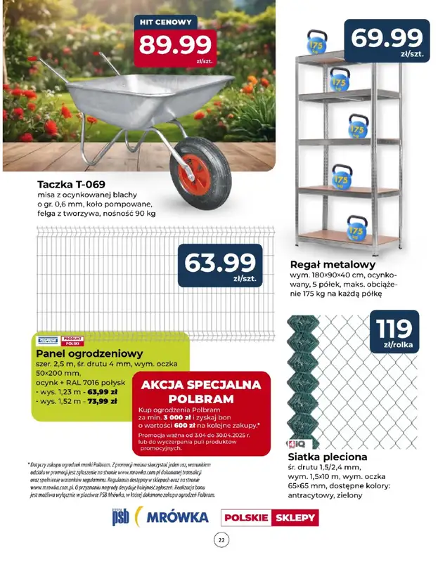 PSB Mrówka - gazetka promocyjna Gazetka od czwartku 03.04 do niedzieli 13.04 - strona 22