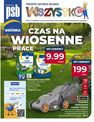 PSB Mrówka - gazetka promocyjna Gazetka od czwartku 03.04 do niedzieli 13.04