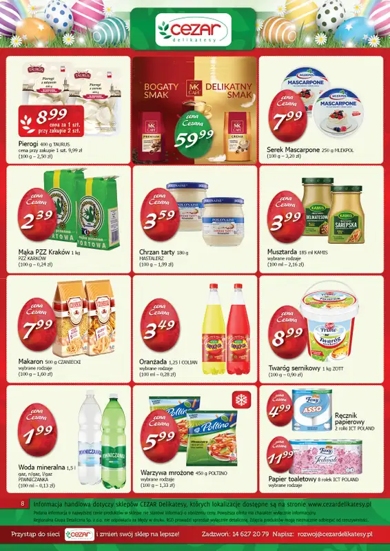 CEZAR Delikatesy - gazetka promocyjna Gazetka od czwartku 03.04 do soboty 19.04 - strona 8