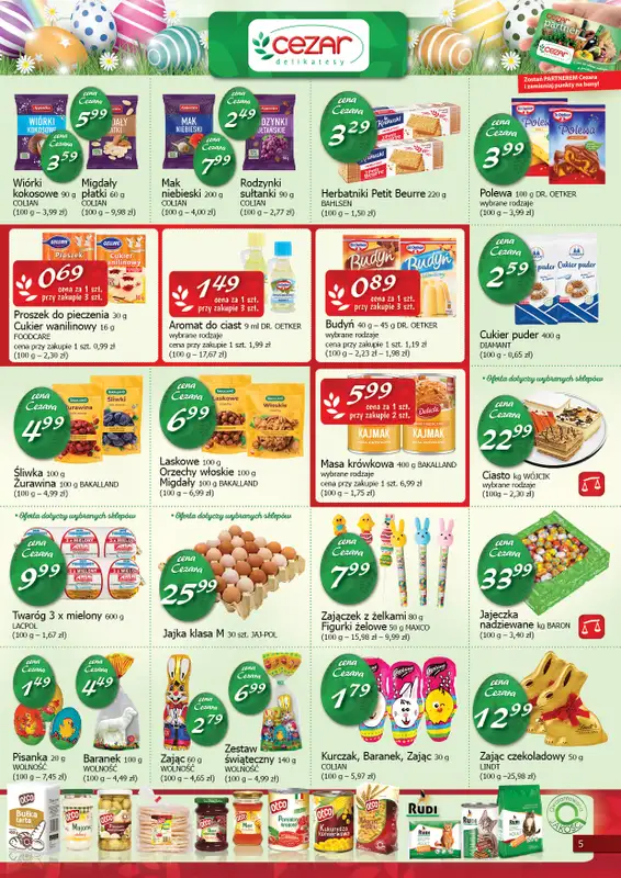 CEZAR Delikatesy - gazetka promocyjna Gazetka od czwartku 03.04 do soboty 19.04 - strona 5