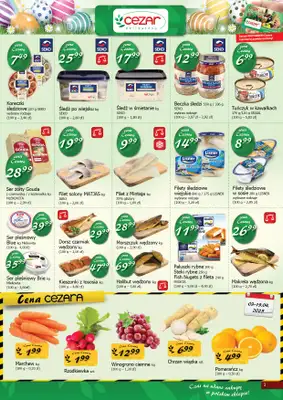 CEZAR Delikatesy - gazetka promocyjna Gazetka od czwartku 03.04 do soboty 19.04 - strona 3 CEZAR Delikatesy - gazetka promocyjna Gazetka od czwartku 03.04 do soboty 19.04 - strona 3