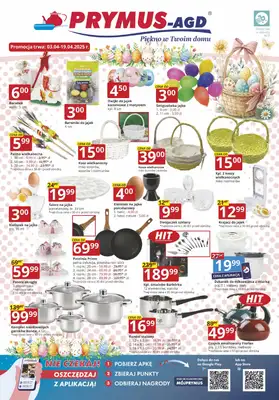 Prymus AGD - gazetka promocyjna Gazetka od czwartku 03.04 do soboty 19.04