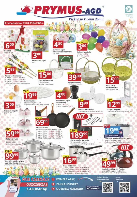 Prymus AGD - gazetka promocyjna Gazetka od czwartku 03.04 do soboty 19.04