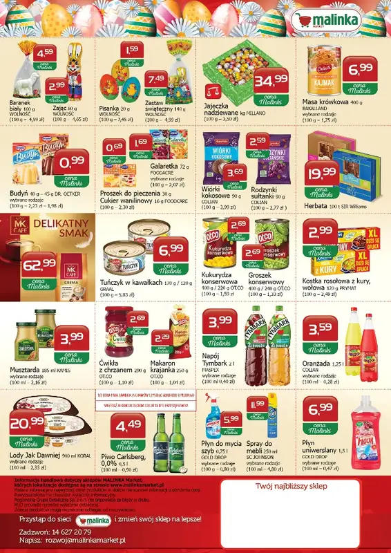 MALINKA - gazetka promocyjna Gazetka od czwartku 03.04 do soboty 19.04 - strona 2
