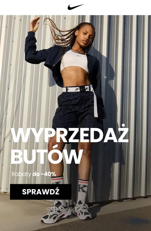 NIKE - gazetka promocyjna Wyprzedaż butów do -40% od czwartku 03.04 