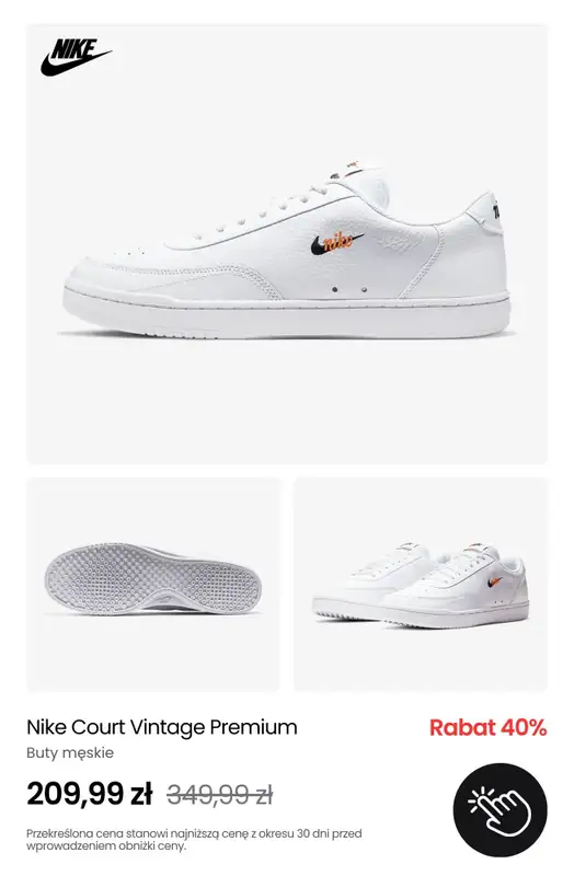 NIKE - gazetka promocyjna Wyprzedaż butów do -40% od czwartku 03.04  - strona 5