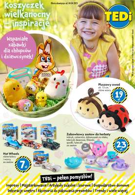 Tedi - gazetka promocyjna Koszyczek wielkanocny - inspiracje od piątku 04.04 do soboty 12.04