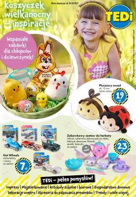Tedi - gazetka promocyjna Koszyczek wielkanocny - inspiracje od piątku 04.04 do soboty 12.04