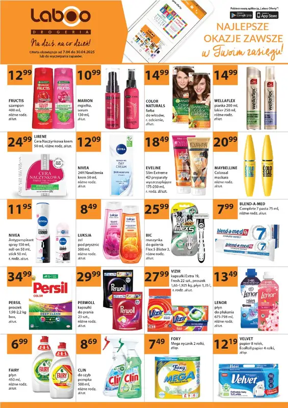 Drogerie Laboo - gazetka promocyjna Gazetka od poniedziałku 07.04 do środy 30.04