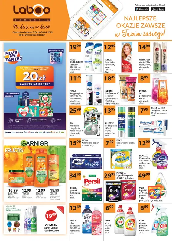 Drogerie Laboo - gazetka promocyjna Gazetka od poniedziałku 07.04 do środy 30.04