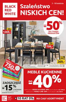 Black Red White - gazetka promocyjna Szaleństwo niskich cen do -50% od czwartku 03.04 do piątku 18.04