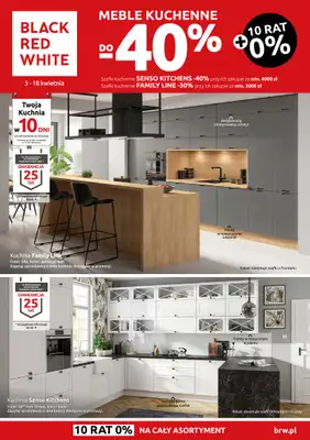 Black Red White - gazetka promocyjna Meble kuchenne do -40% od piątku 04.04 do piątku 18.04 Black Red White - gazetka promocyjna Meble kuchenne do -40% od piątku 04.04 do piątku 18.04