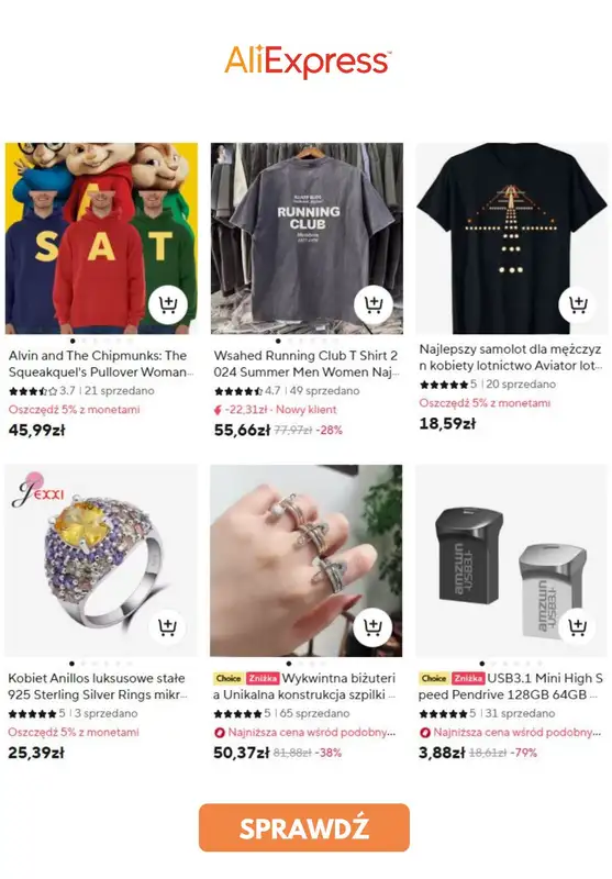 AliExpress - gazetka promocyjna Bestsellery od piątku 04.04  - strona 5