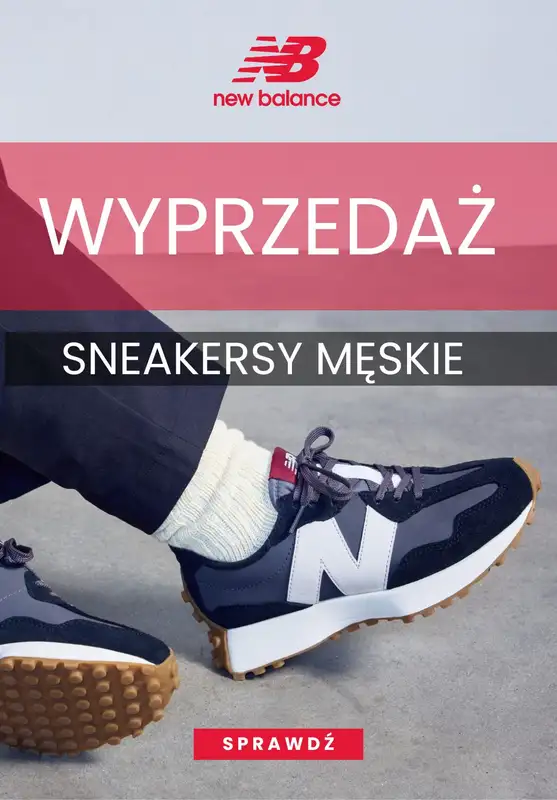 New Balance - gazetka promocyjna Sneakersy męskie na wyprzedaży od piątku 04.04 