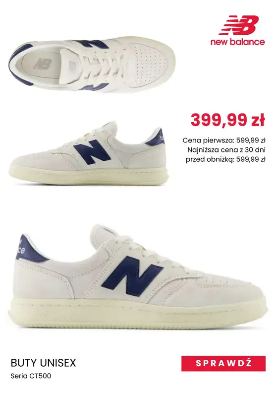 New Balance - gazetka promocyjna Sneakersy męskie na wyprzedaży od piątku 04.04  - strona 7