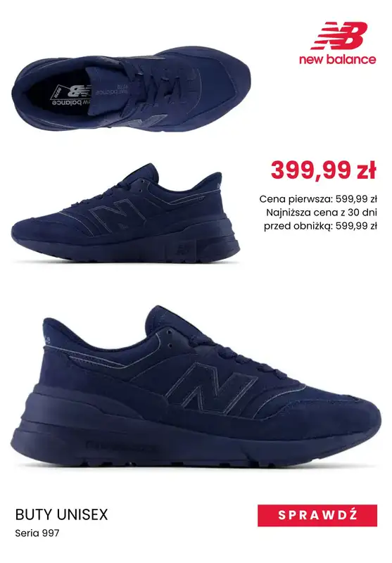 New Balance - gazetka promocyjna Sneakersy męskie na wyprzedaży od piątku 04.04  - strona 6