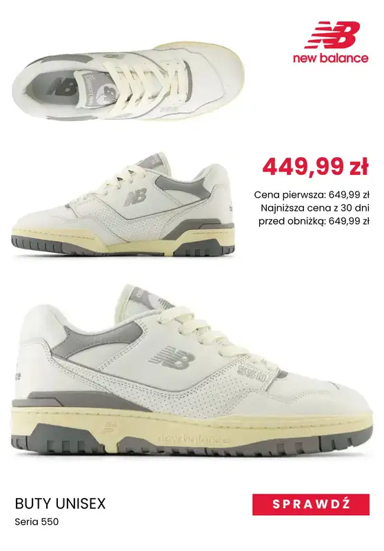 New Balance - gazetka promocyjna Sneakersy męskie na wyprzedaży od piątku 04.04  - strona 4