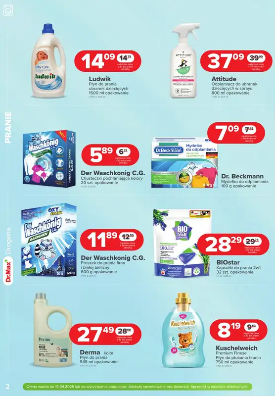 Dr.Max Drogeria - gazetka promocyjna Czas na wiosenne porządki do -20%! od piątku 04.04 do wtorku 15.04 - strona 2