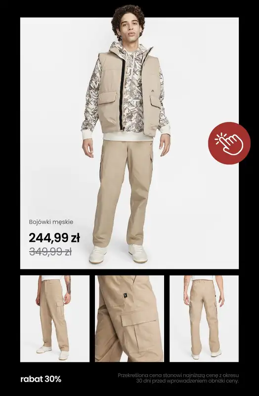 NIKE - gazetka promocyjna Wyprzedaż ubrań do -50% od poniedziałku 07.04  - strona 17