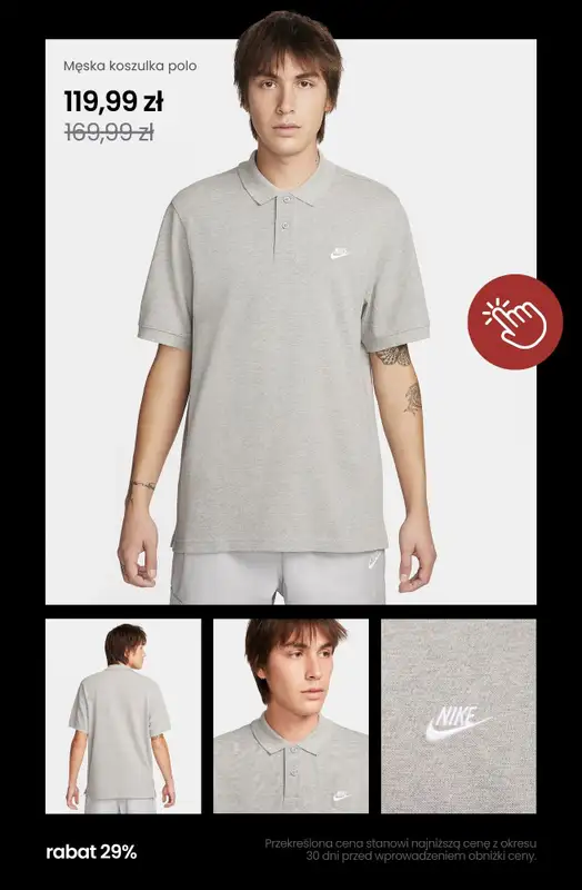 NIKE - gazetka promocyjna Wyprzedaż ubrań do -50% od poniedziałku 07.04  - strona 20