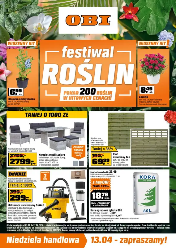 OBI - gazetka promocyjna Gazetka od środy 09.04 do wtorku 22.04