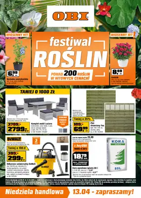 OBI - gazetka promocyjna Gazetka od środy 09.04 do wtorku 22.04 OBI - gazetka promocyjna Gazetka od środy 09.04 do wtorku 22.04