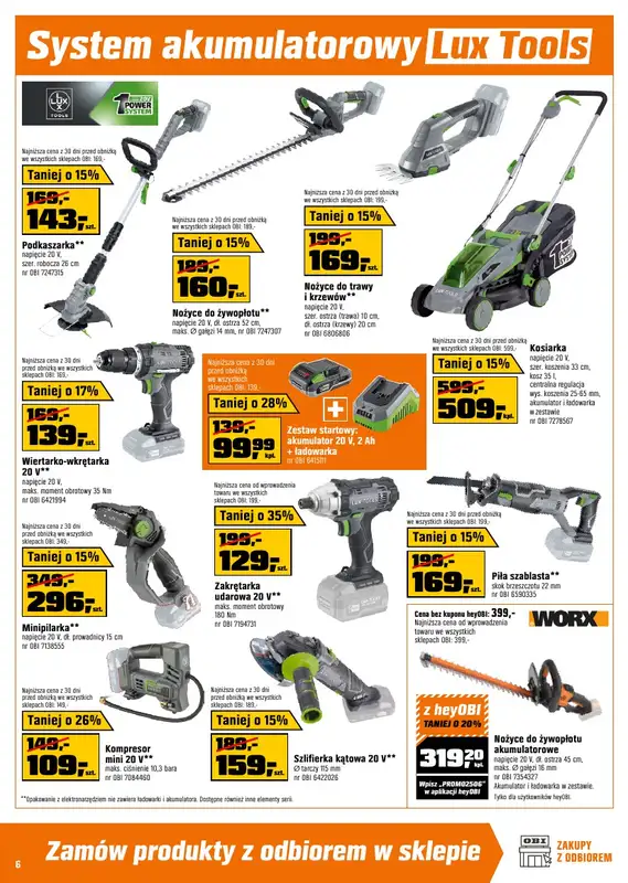 OBI - gazetka promocyjna Gazetka od środy 09.04 do wtorku 22.04 - strona 6