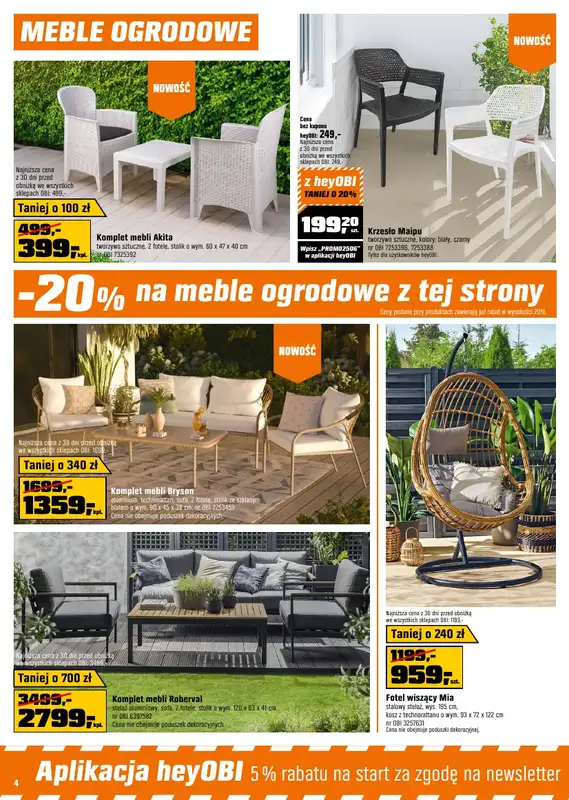 OBI - gazetka promocyjna Gazetka od środy 09.04 do wtorku 22.04 - strona 4