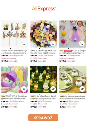 AliExpress - gazetka promocyjna Ozdoby na Wielkanoc od środy 09.04  - strona 3