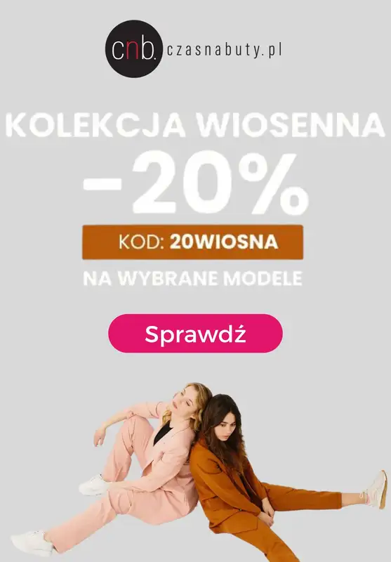 Czasnabuty.pl - gazetka promocyjna -20% na kolekcję wiosenną od środy 09.04 do czwartku 17.04