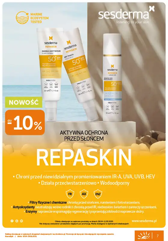 Ziko Dermo - gazetka promocyjna Gazetka Oferta słoneczna od czwartku 10.04 do środy 28.05 - strona 7