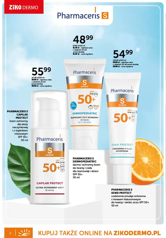 Ziko Dermo - gazetka promocyjna Gazetka Oferta słoneczna od czwartku 10.04 do środy 28.05 - strona 2