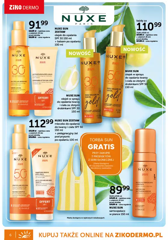 Ziko Dermo - gazetka promocyjna Gazetka Oferta słoneczna od czwartku 10.04 do środy 28.05 - strona 6